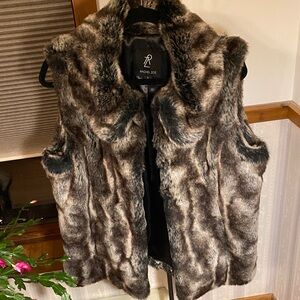 Rachel Zoe Multitone Faux Fur Vest